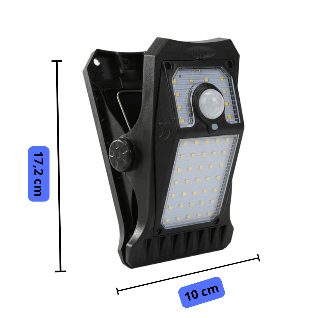 LightMate 3 i 1 - Rörelsesensor, Solcellsladdning, Kombifäste.