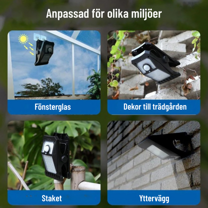 LightMate 3 i 1 - Rörelsesensor, Solcellsladdning, Kombifäste.